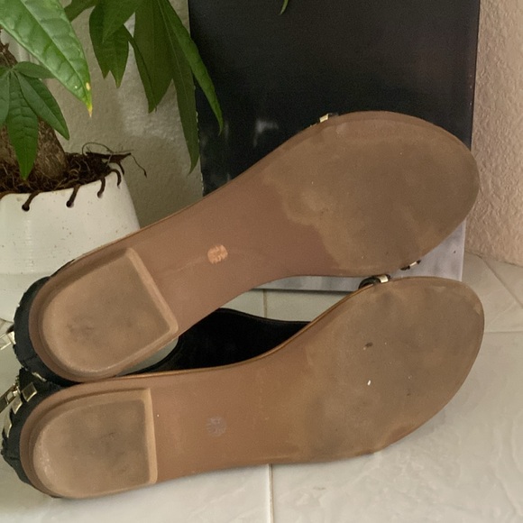 DV dolce vita Samara Black Gatsby Leather sandals - Picture 5 of 6